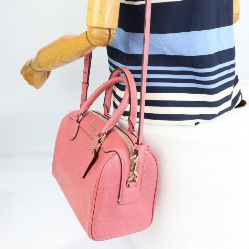 Mini Bennett Peony Glitter Satchel Bag F31377 - Picture 8 of 16